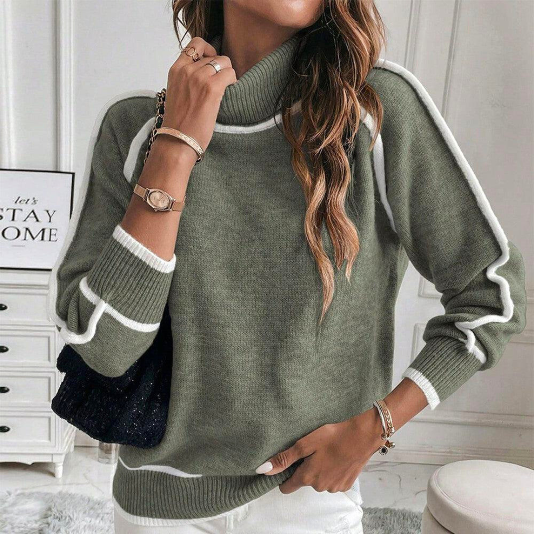 Kaylee™ | Pull Col Roulé Chic