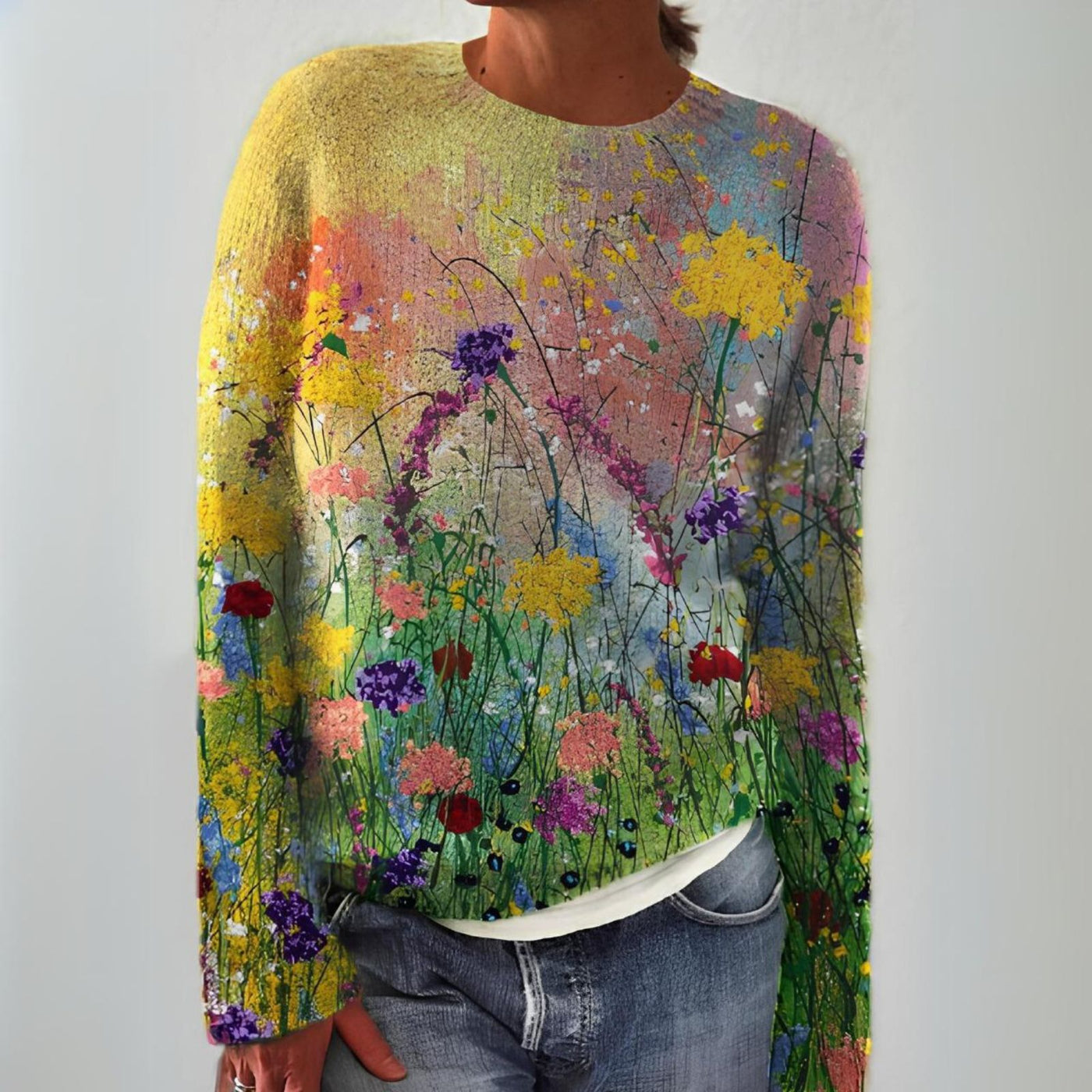 JADE™ | PULL DOUILLET AVEC ART FLORAL