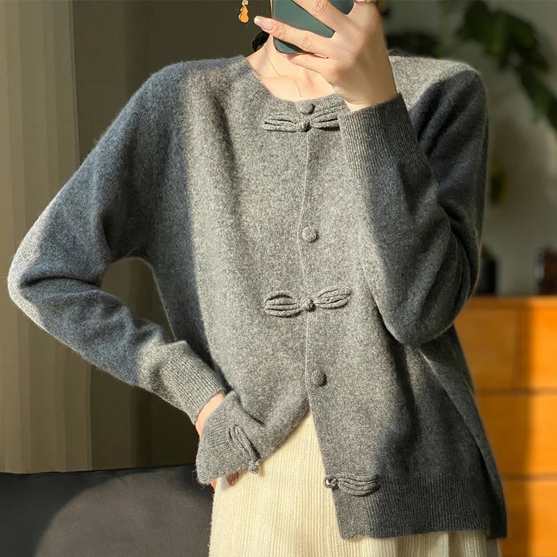 HELENA™ | CARDIGAN AVEC DÉTAIL NŒUD